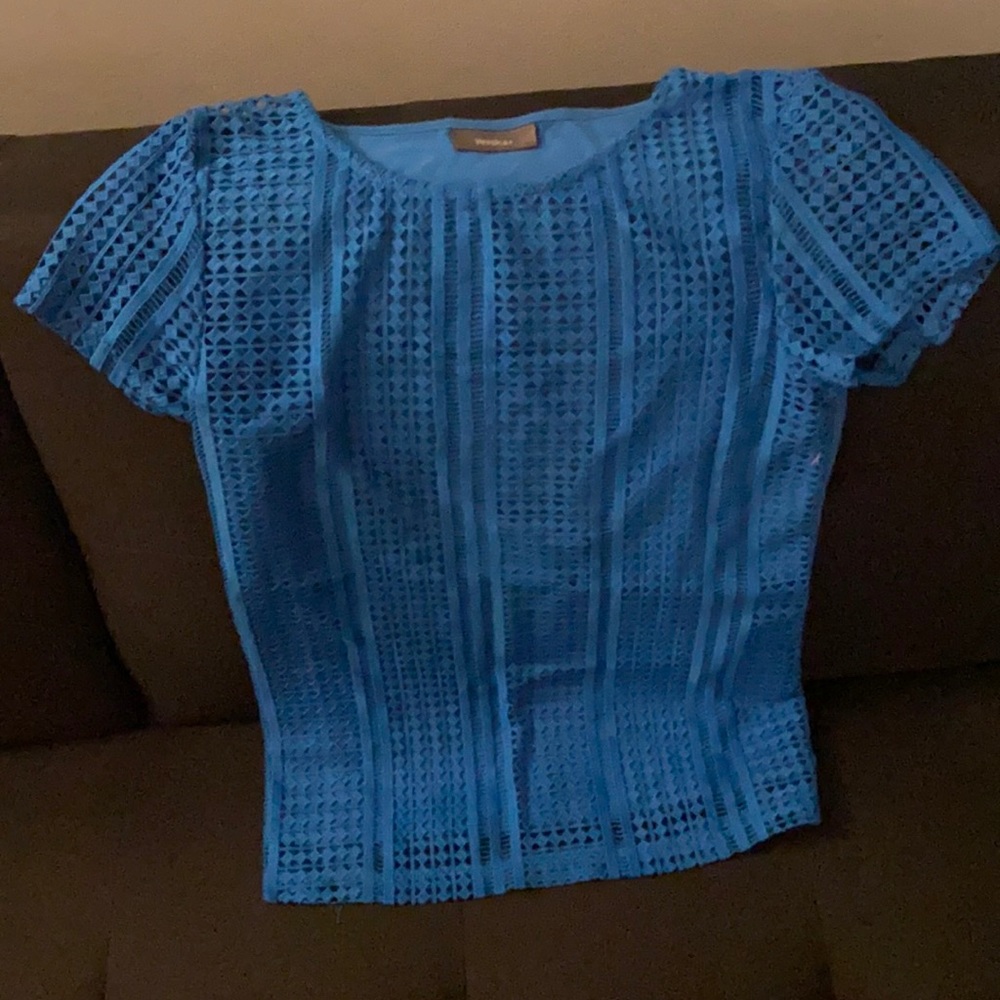 C&A blue short sleeve top